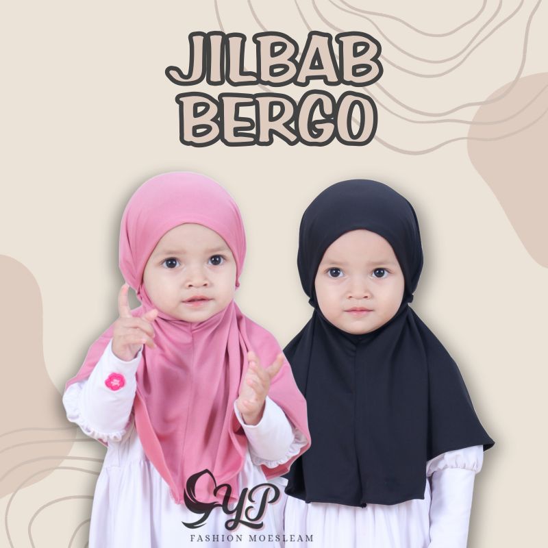 Jilbab Anak Bayi Bergo usia 1-4 th all size / HIJAB BABY