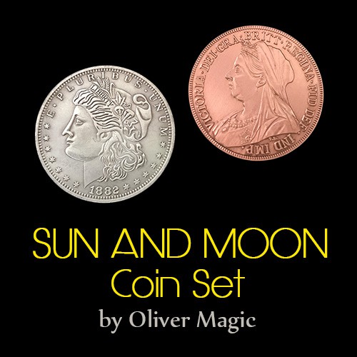 Alat Sulap Dashyat 2019: Sun and Moon Coin Set by Oliver Magic