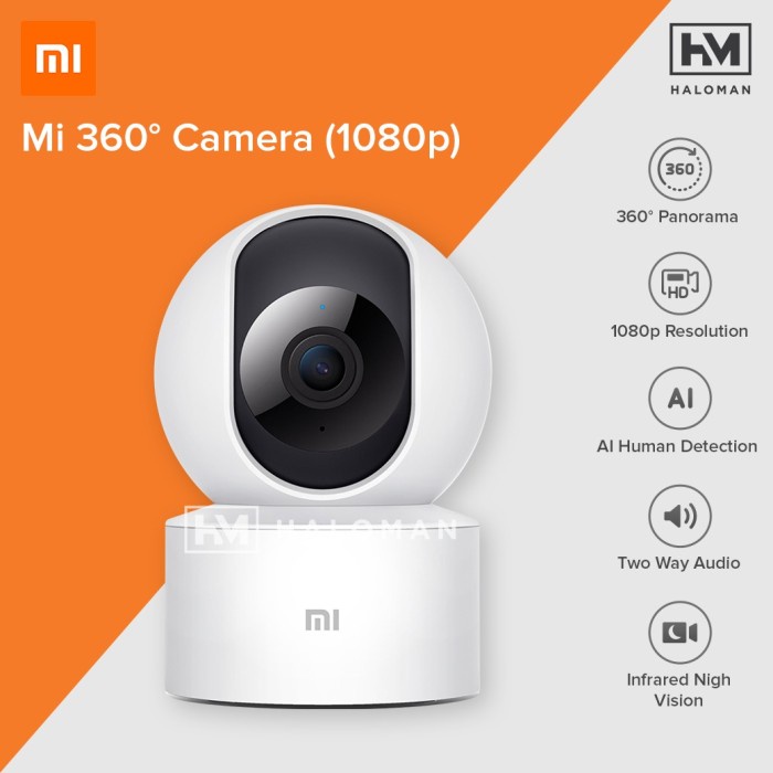 COD Xiaomi CCTV Mi Home Security Camera 360° 1080p - 1080p HD
