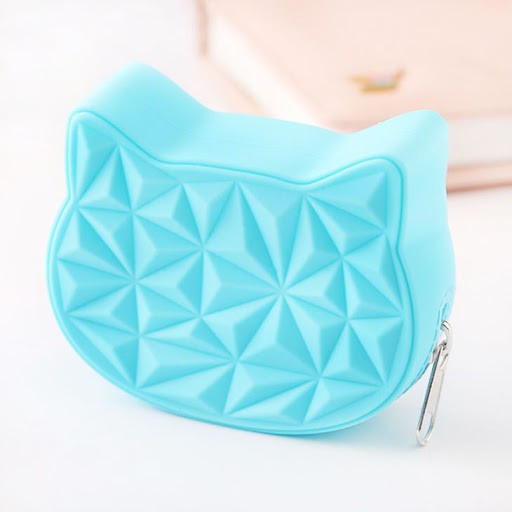 ☀ INDOLAND ☀ D032 Cute Cat Silicone Short Wallet Girls Mini Dompet Koin Purse Key Wallet mini Bags COD