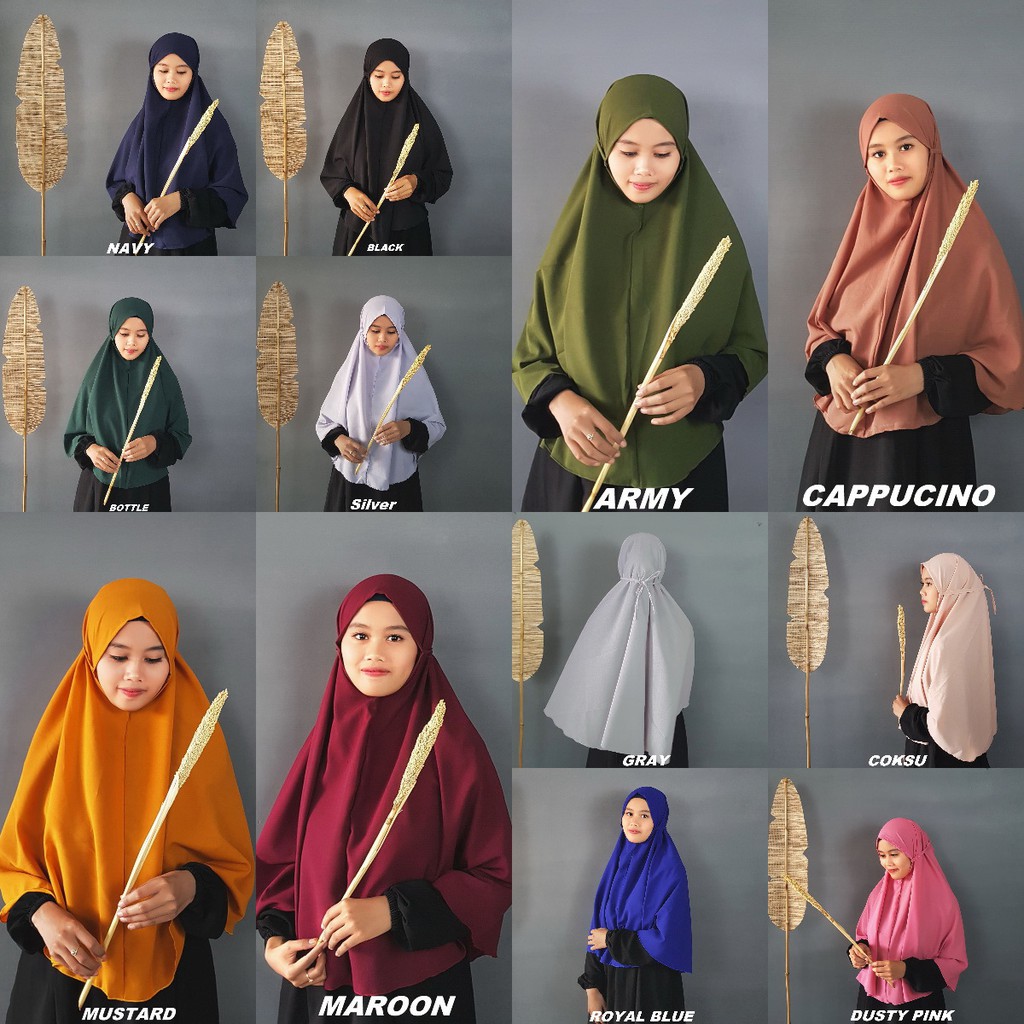 Hijab Instan Bergo Maryam Big Size XL