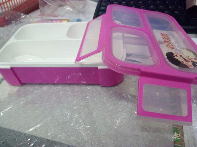 Lunch Box Yooyee 4 Sekat Wf605 / Kotak Makan Yooyee 3 Sekat Wf606