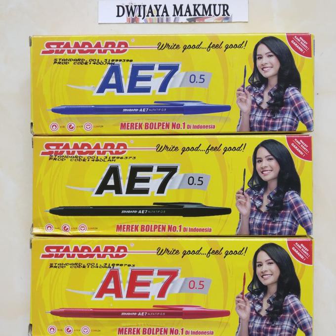 

Pen Standar Ae-7 (0,5Mm) - Hitam Dwija522 Diminati Banget