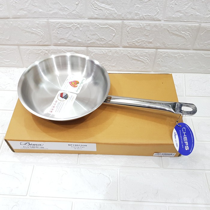 FRYING PAN BIMA CHEFS 20 CM BP1901520 PENGGORENGAN STAINLESS STEEL