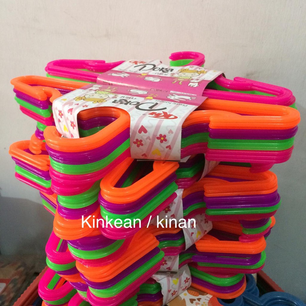 Hanger Baju Anak DORA 1 PAK Isi 12 Buah (GROSIR TAWAR HARGA)