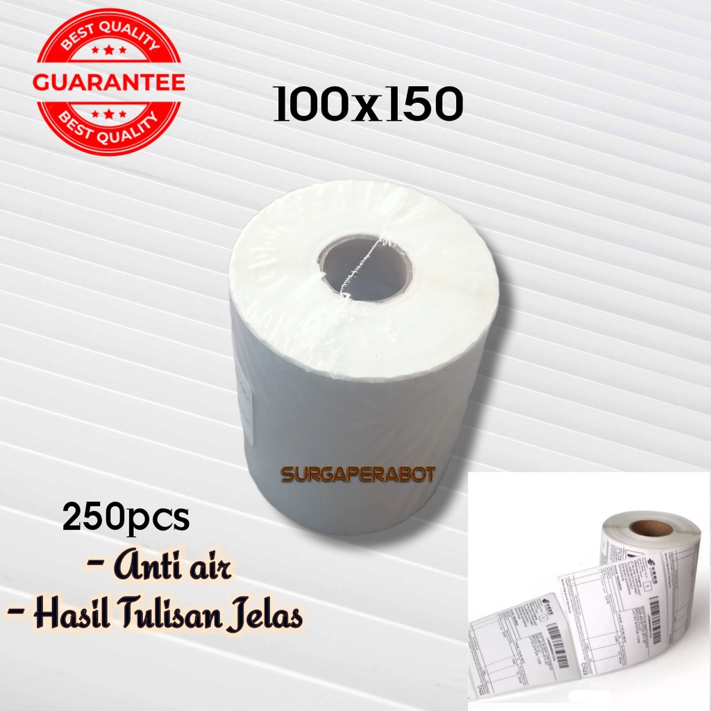 

Kertas Sticker Thermal Label Barcode 250 pcs 100x150 / 10x15 cm Stiker
