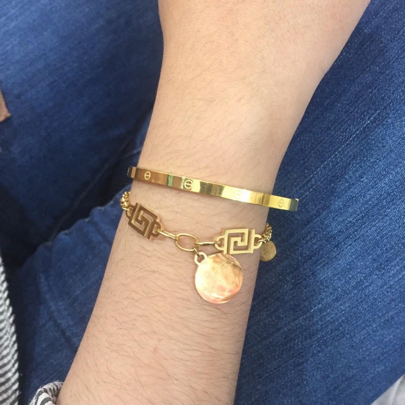 Gelang Versace Titanium Gold