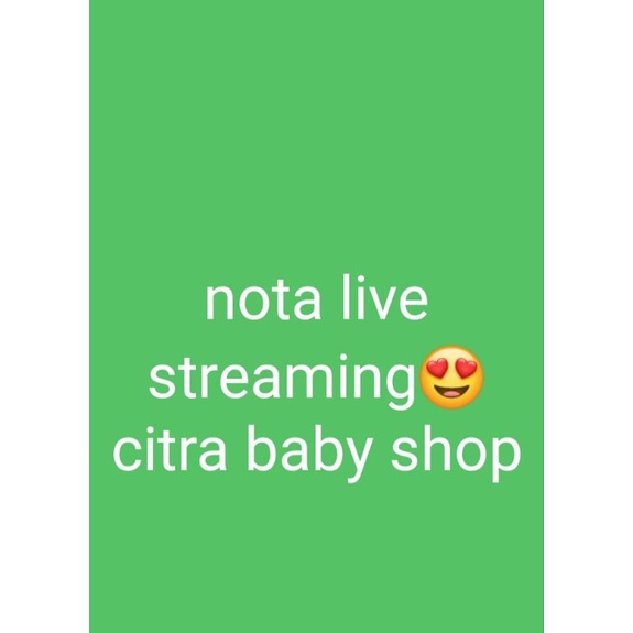 nota produk live streaming