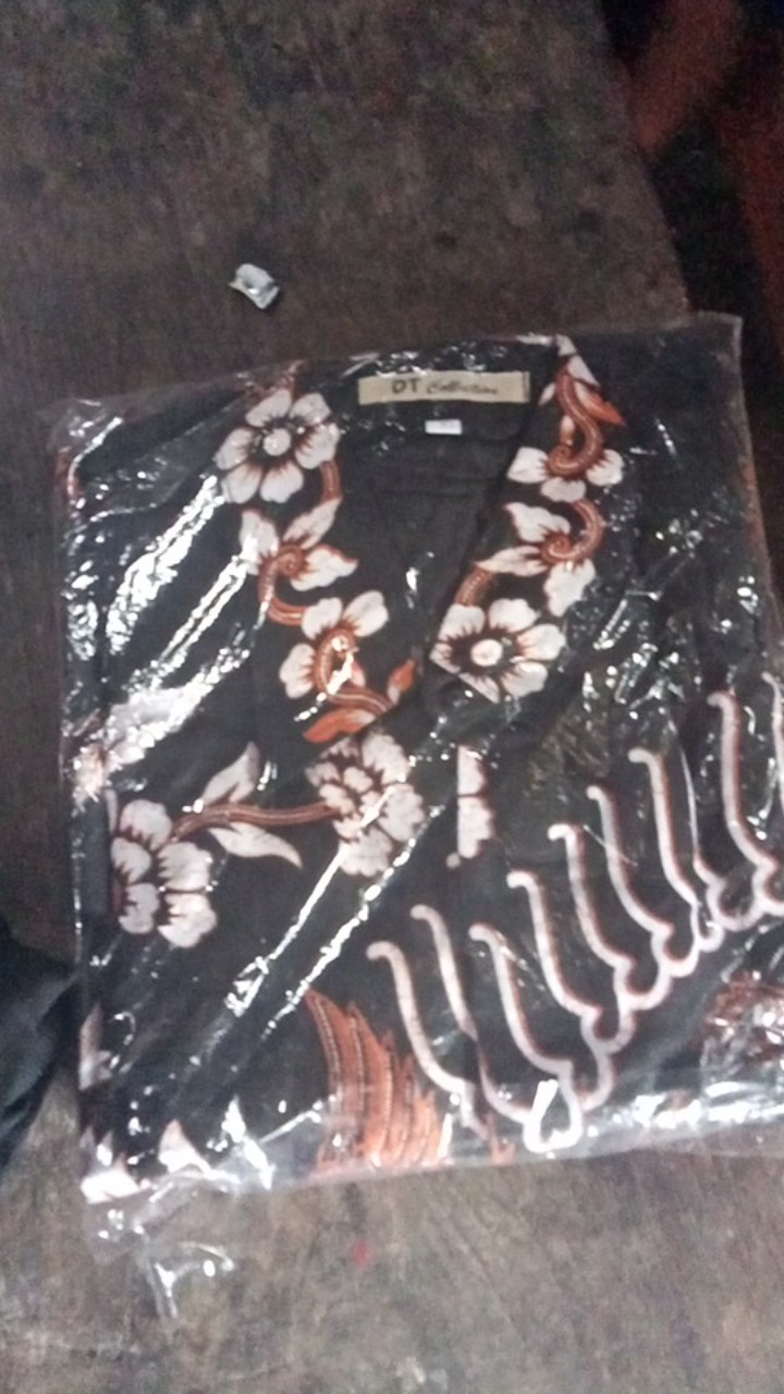 Dt Collection - Seragam Kantor Kemeja Batik Kerja Pria Motif Santika Cendrawasih