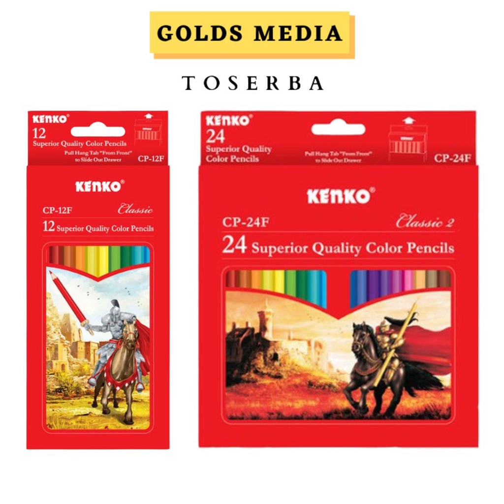 

Kenko Pensil Warna Kenko 12 Color Pencil Full Paper Box Classic Kenko 24 Color Pencil CP-24 Full Paper Box Classic