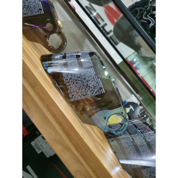 Flat Visor zeus 811 iridium blue / silver / gold Original