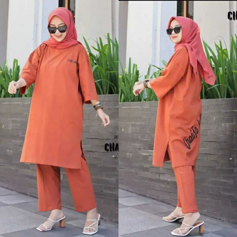 Setelan Chatifa / Setelan Kaos / Setelan tunik