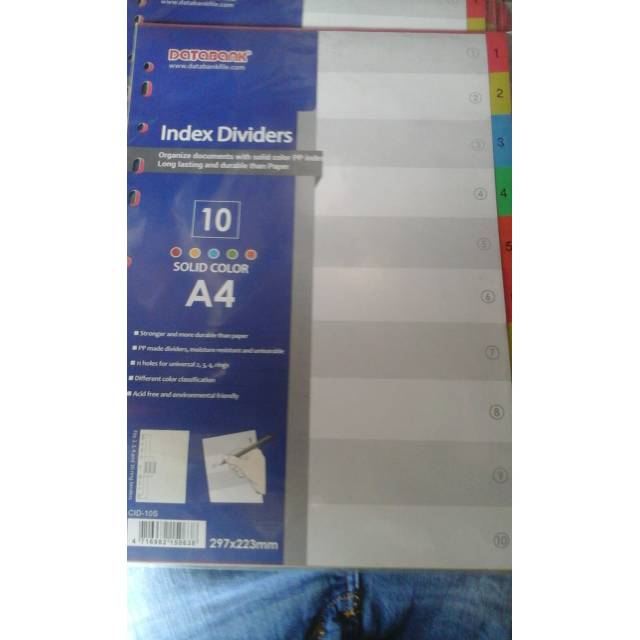 

Devider pembatas A4 databank 1 pcs