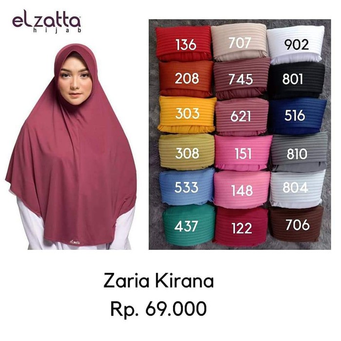 Elzatta Hijab Instant Kerudung Instan Jilbab Instan Hijab Instan Kerudung - Zaria Kirana