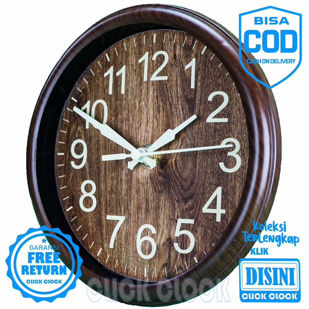 Jam Dinding Polos Minimalis Bagus Wall Clock Dekorasi Rumah  PM-2057