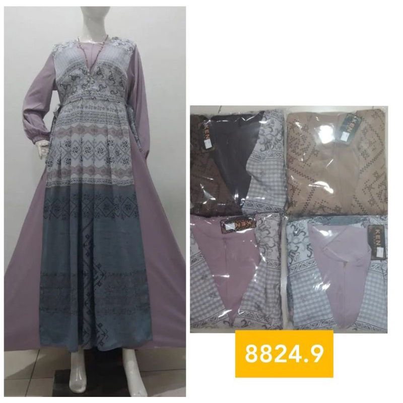 Gamis Kenta Fashion Nagita 8824.15 dan 8824.9 Terbaru/Terlaris/Termurah