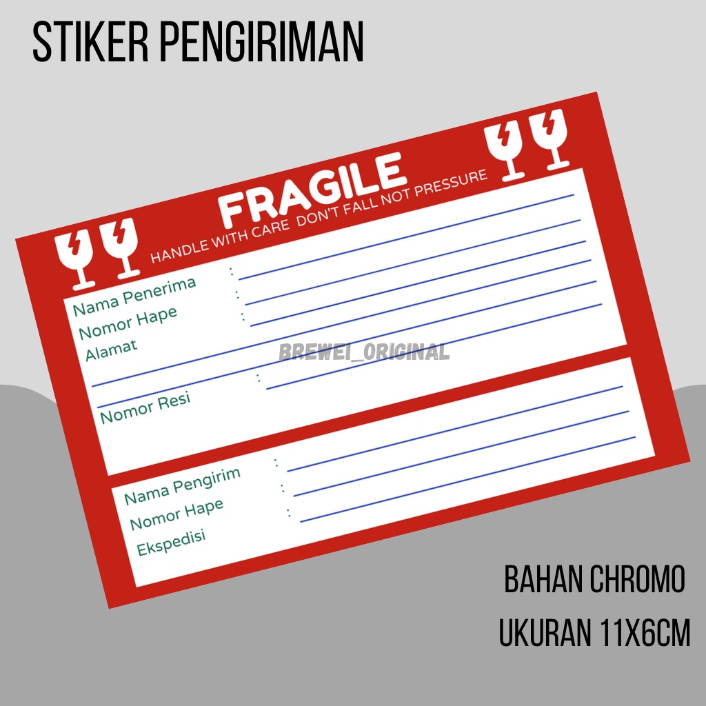 

Sticker label pengiriman murah / stiker label pengiriman fragile