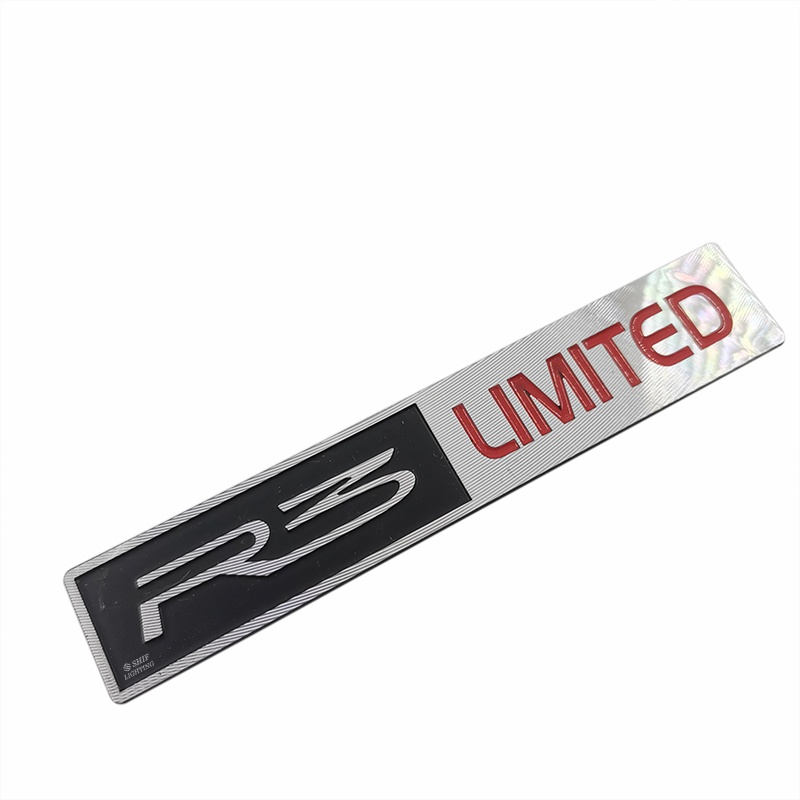 1pc Stiker Emblem Logo R3 LIMITED Edition Bahan Metal Untuk Dekorasi Mobil R3