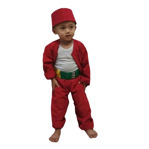 BAJU PANGSI ANAK ANAK SD SAMPAI SMP DAPAT SABUK DAN PECI I SETELAN BAJU ADAT BETAWI ANAK