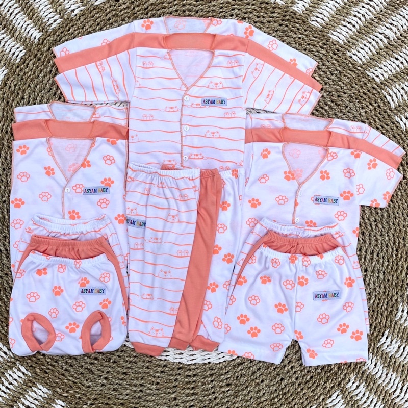 PROMO 7.7 18 Pcs Baju Bayi Celana Bayi Setelan Bayi Baju Bayi Newborn Baju Bayi Baru Lahir Atasan Bayi Baju Bayi Murah Baju Bayi Lucu Baju Bayi Seri Salem DNW BABY