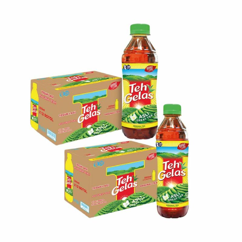 Teh Gelas Botol 250ml 1 dus isi 12 botol