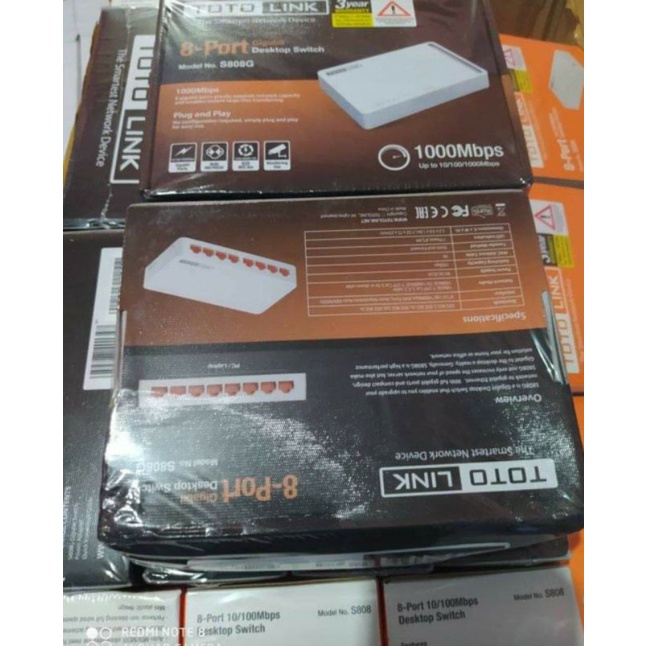 Totolink S808G 8 Port gigabyte