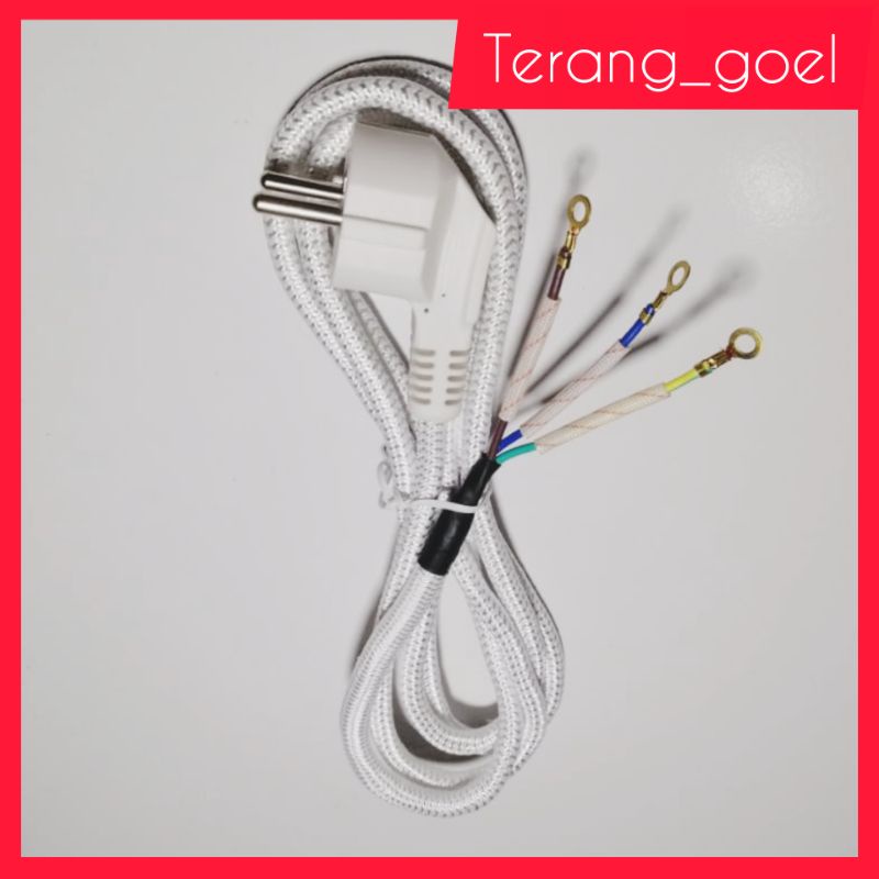 Kabel setrika amasco isi 3 Pin AMC-1607A / Kabel gosokan Amasco Isi 3 Pin 1,8 Meter