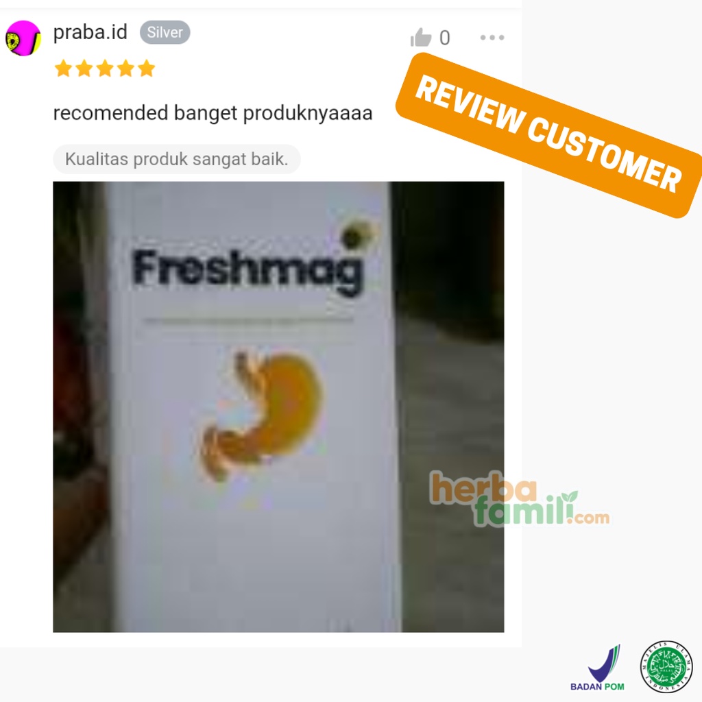 Freshmag Original - Fresh Maag Presmag Madu Herbal Alami Atasi Masalah Lambung Gerd Infeksi