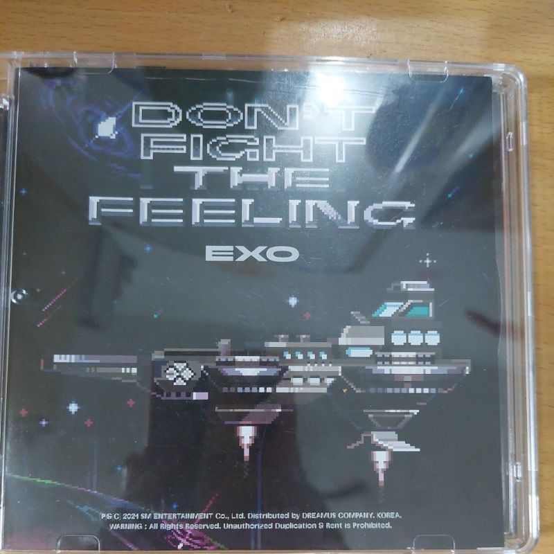 album only exo don't fight the feeling jewel case vers