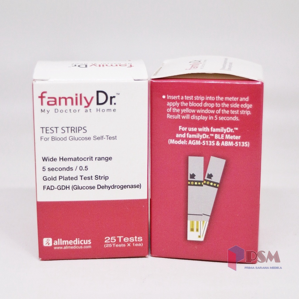 family Dr Test Strips Blood Glucose AGM-513S / Tes Strip Gula Darah