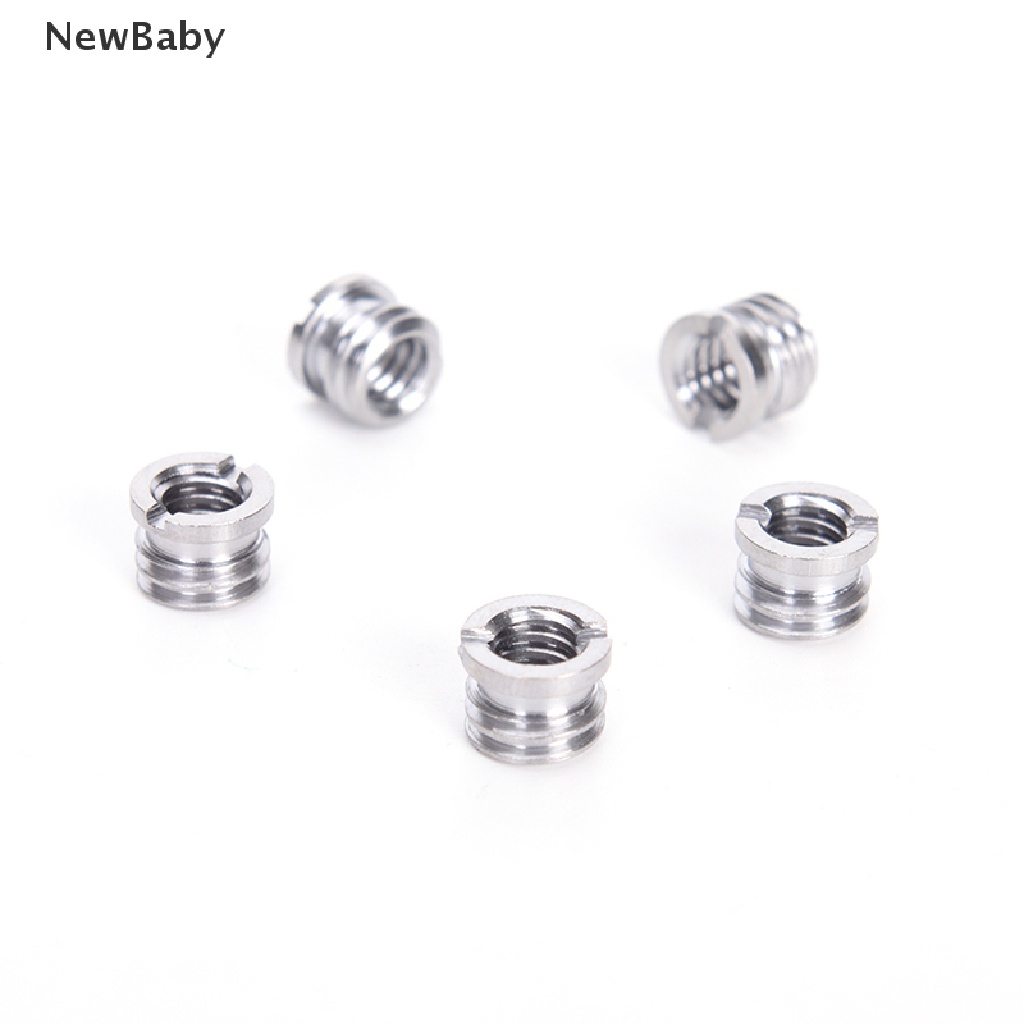 Newbaby 5pcs Adapter Konverter Sekrup 1 / 4 &quot;Ke 3 / 8&quot; Untuk Tripod &amp; Kamera X8K5