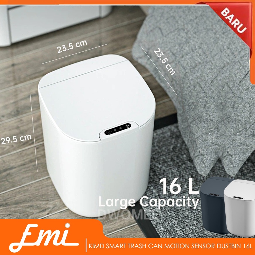 KIMD Tempat Sampah Smart Trash Can Motion Sensor Dustbin 16L - L1