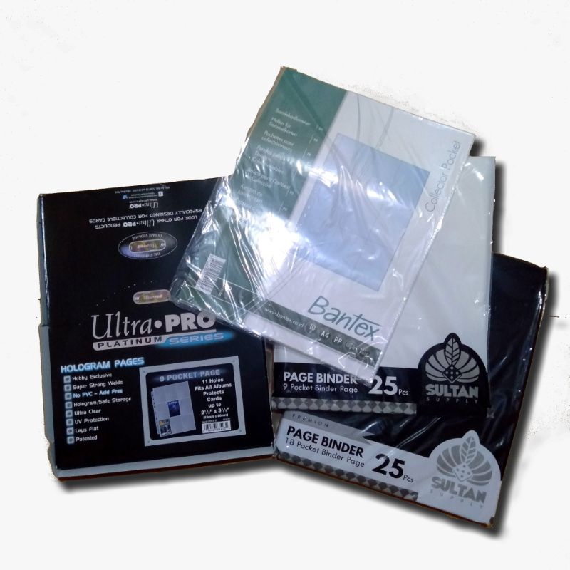 [read desc] sleeve binder page A4 ultra pro bantex sultan 9p 18p