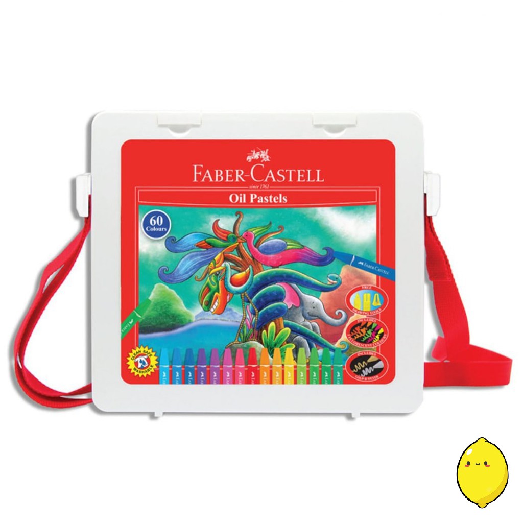 

Faber Castell Oil Pastel Crayon 60 Colour In Plastic Bag
