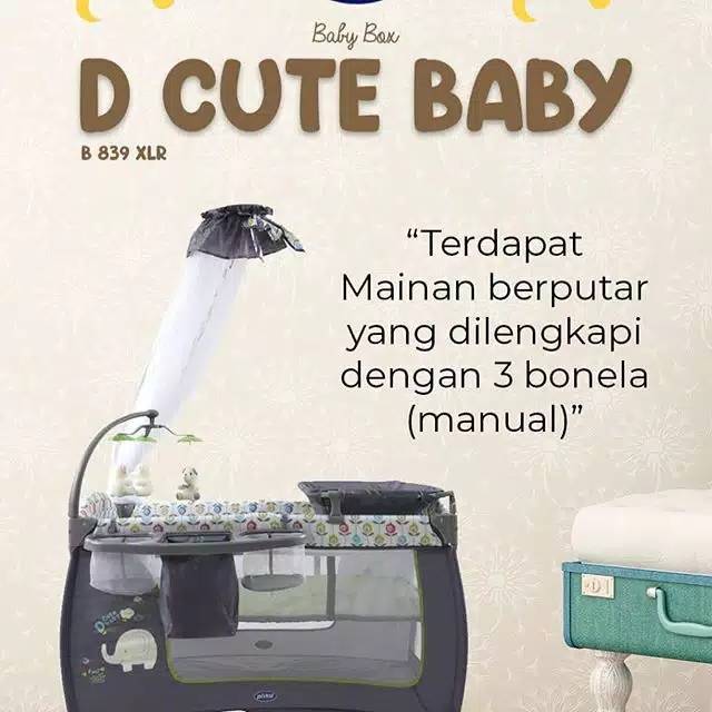 Box Pliko tempat tidur bayi Pliko D Cute Baby B839XLR Makassar