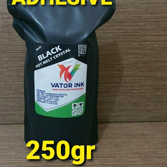 

☻ Vator Hot Melt Black Crystal Adhesive 250gr Sablon DTF Sub Blocker ⅎ