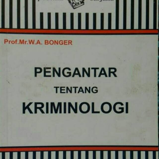 Pengantar tentang kriminologi