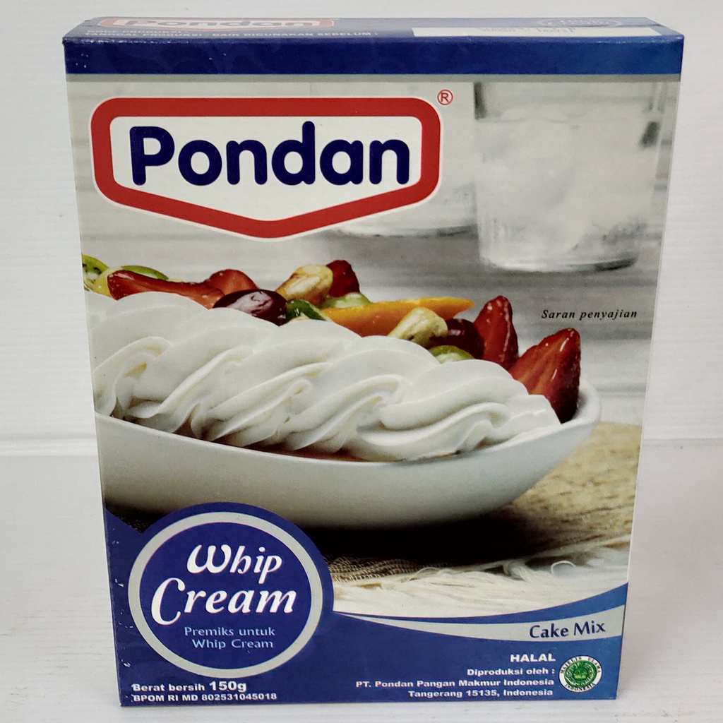 

Pondan Bhn Whip Cream 150Gr