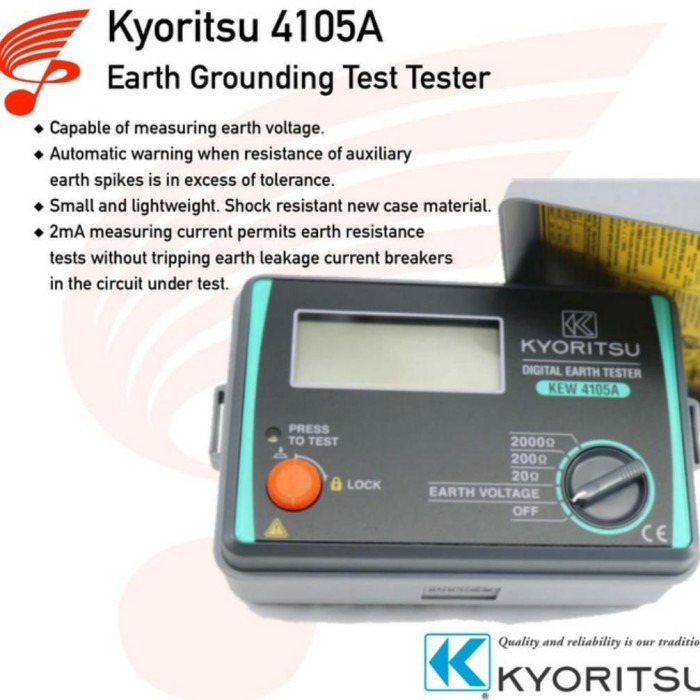 earth tester / grounding tester KYORITSU 4105A