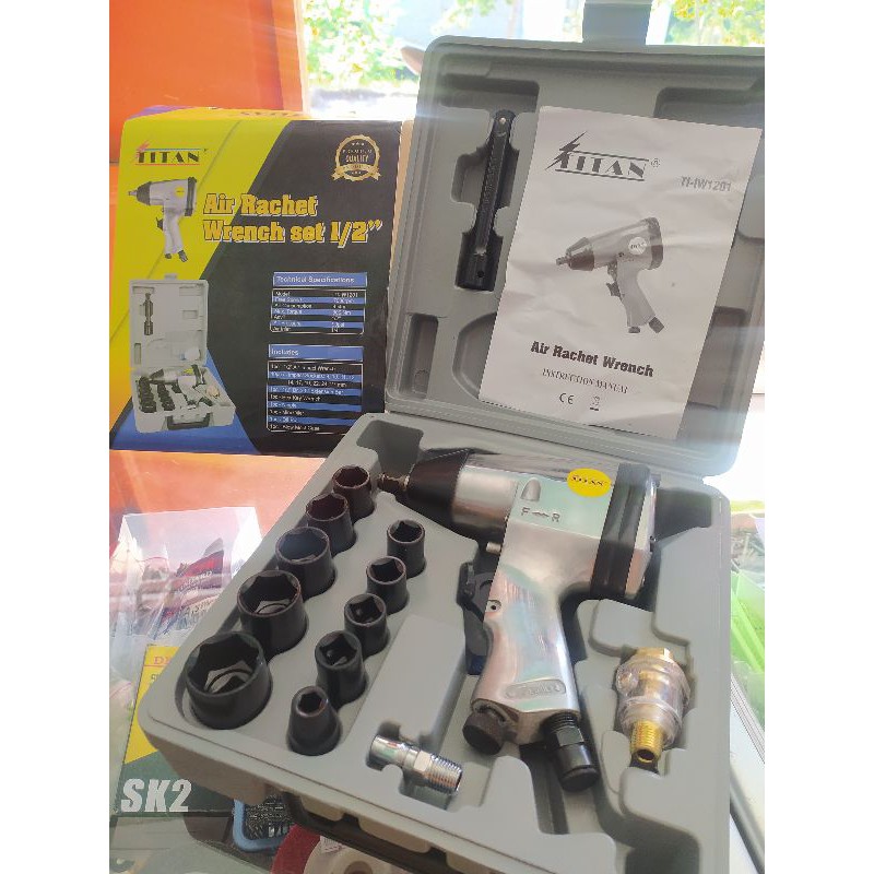 Air Impact wrench set 1/2 TITAN / impek angin