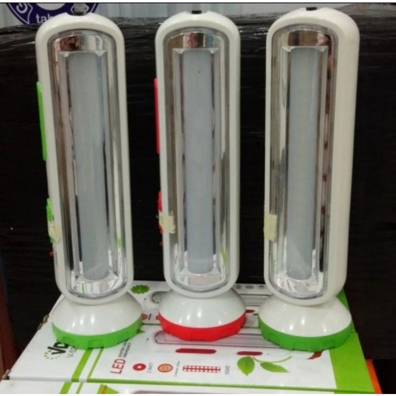 Emergency Lamp LED + Senter V-5207 SC 2W + 18SMD VDR