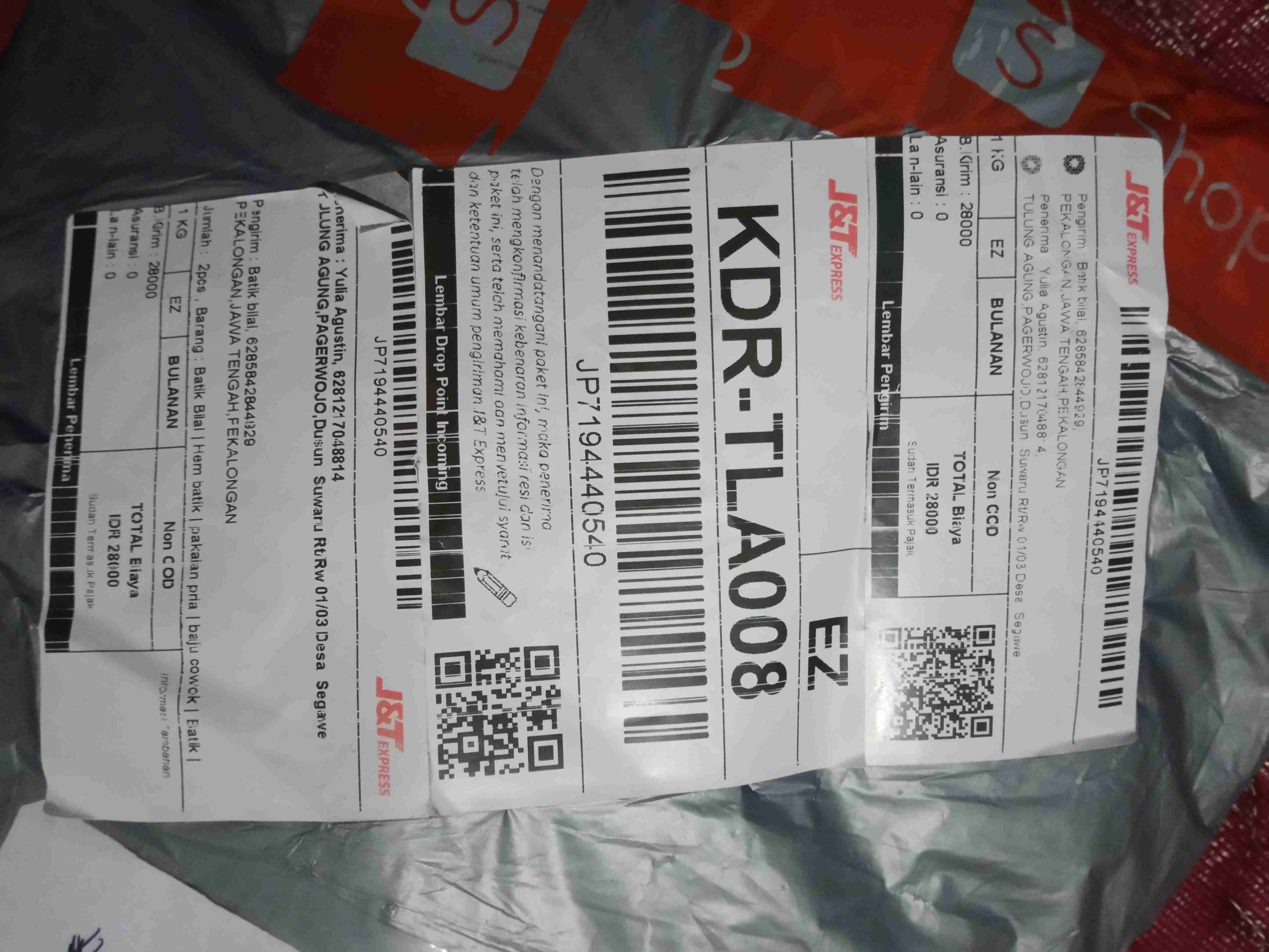 Kemeja Batik Pria Lengan Pendek Size M L Xl  Bswart Batik Hrb026 Kenongo/termurah