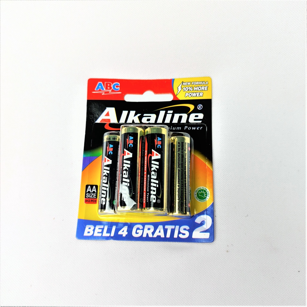 ABC Baterai AA 4+2 Alkaline