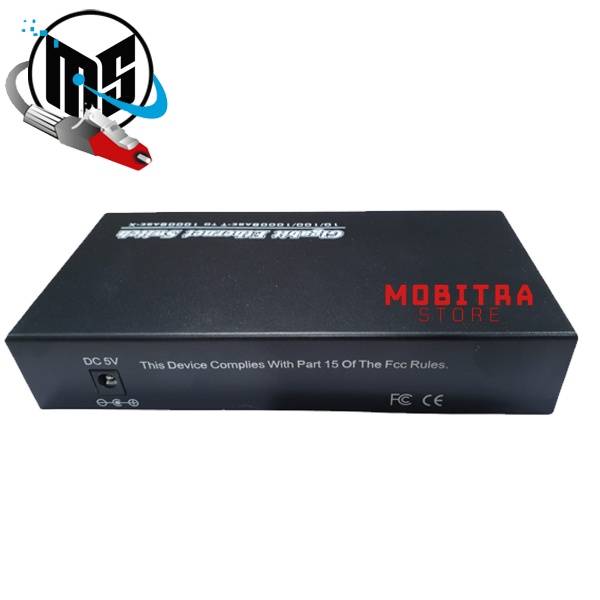 Media Converter 4 SC 2 LAN Gigabit | Ethernet Fiber Switch 4 Port FO 2 Port LAN Gigabit