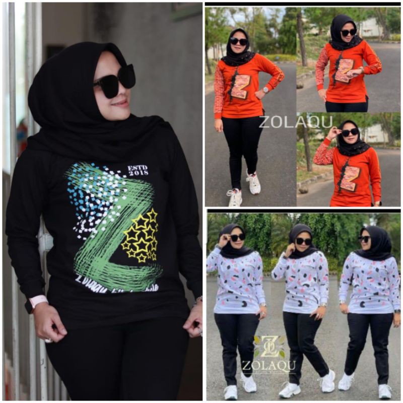 KAOS ZOLAQU 100% ORIGINAL TERBARU TERLARIS NAVY DAN COKLAT NEW, ORANGE BATA, HITAM, PUTIH NEW SIZE