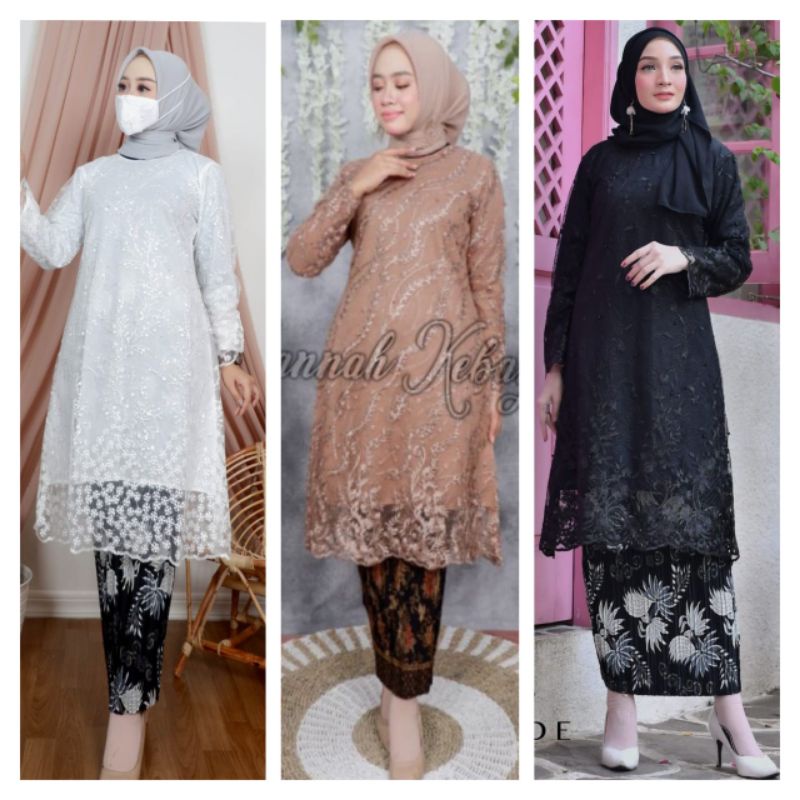 KEBAYA MODERN TUNIK TULLE MURAH