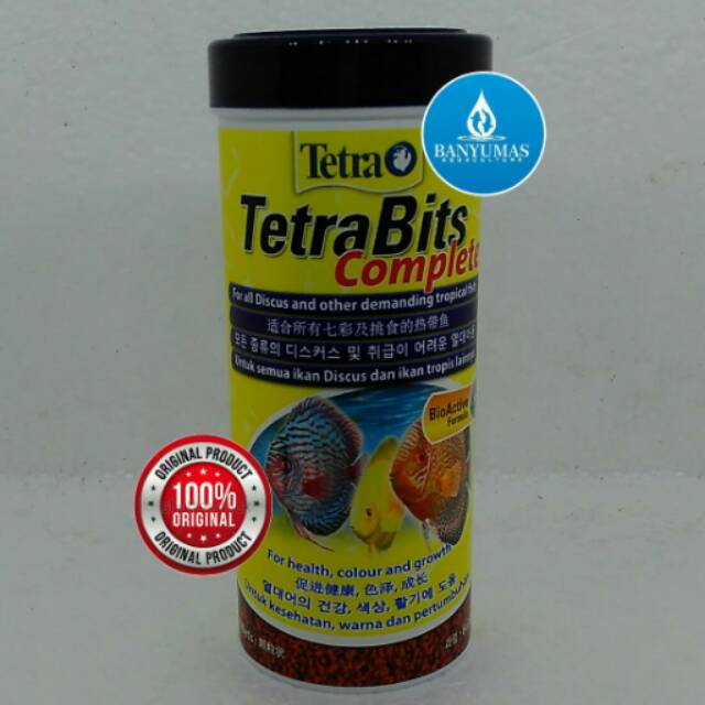 A012 Pelet Tetra Bits 93gram 300ml pellet ikan discus diskus asli original ecer grosir murah louhan