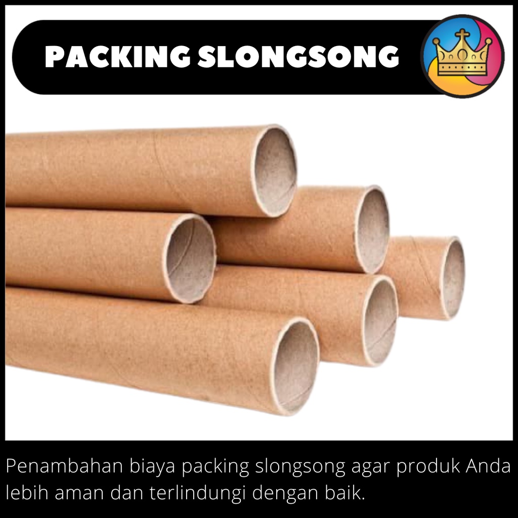 

Packing Slongsong Selongsong Bungkus Kemasan A3+ dan Spanduk