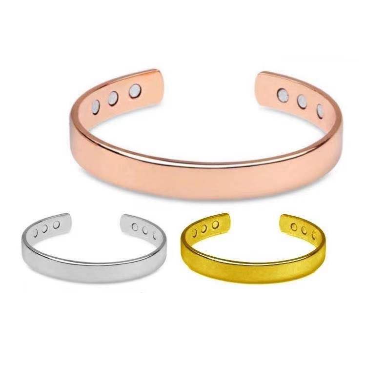 Gelang Magnetik Model Terbuka Dapat Disesuaikan Untuk Pria Dan Wanita