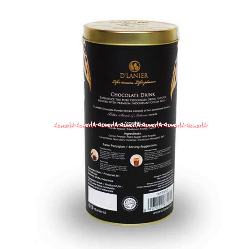 D'Lanier Chocolate Powder Drink Bitter Sweet 30g 8Sachet Dlanier D-lanier Minuman Serbuk Cokelat Powders Drinks